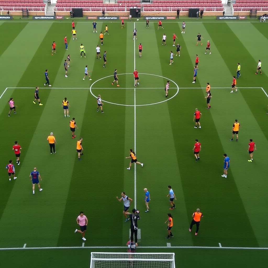 Professional measurement of physical performance metrics during soccer training session